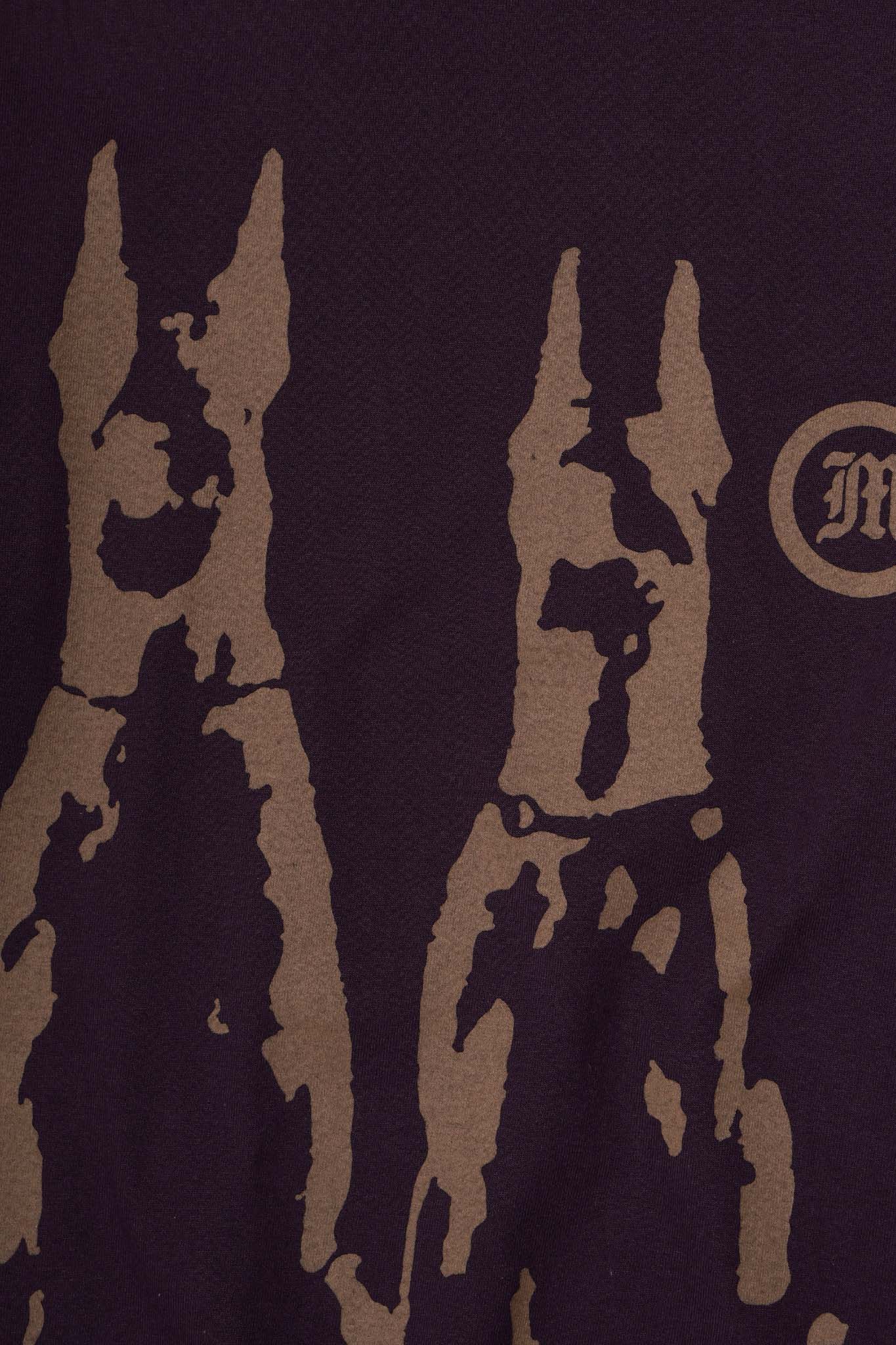 "HELL HOUNDS" TEE IN SHADOW PURPLE