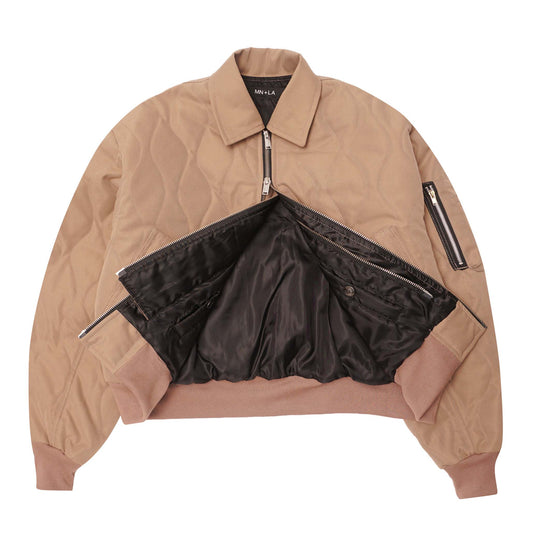 FLIGHT BOMBER JACKET IN CHAMPAGNE