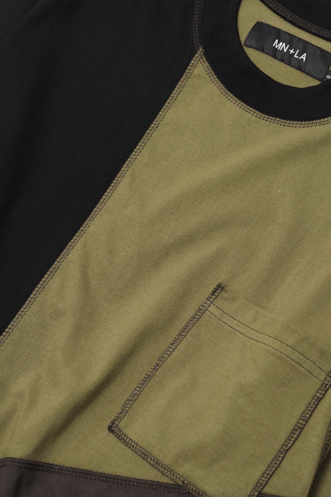 "PATCHWORK" POCKET TEE IN TERRAIN