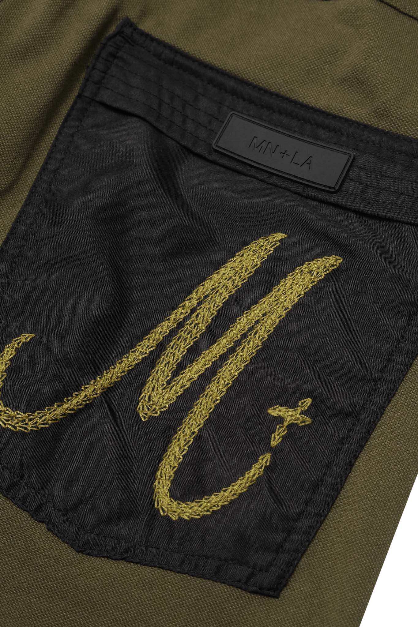 M+ OVERPOCKET PHAT SHORTS IN OLIVE
