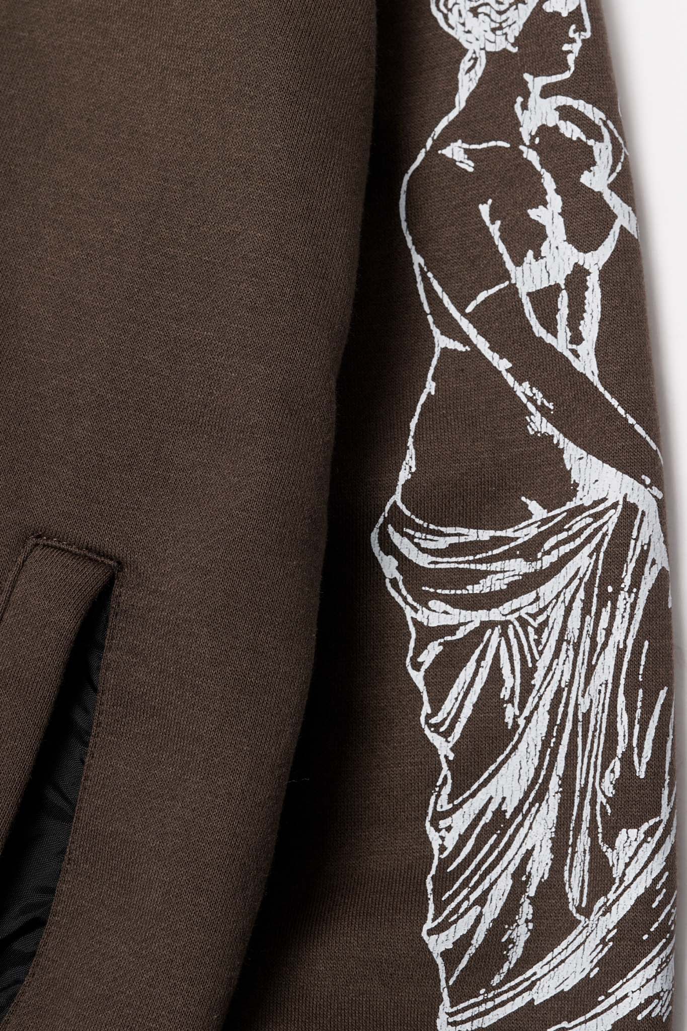 M'$ MOTHERLAND HOODIE IN WOOD