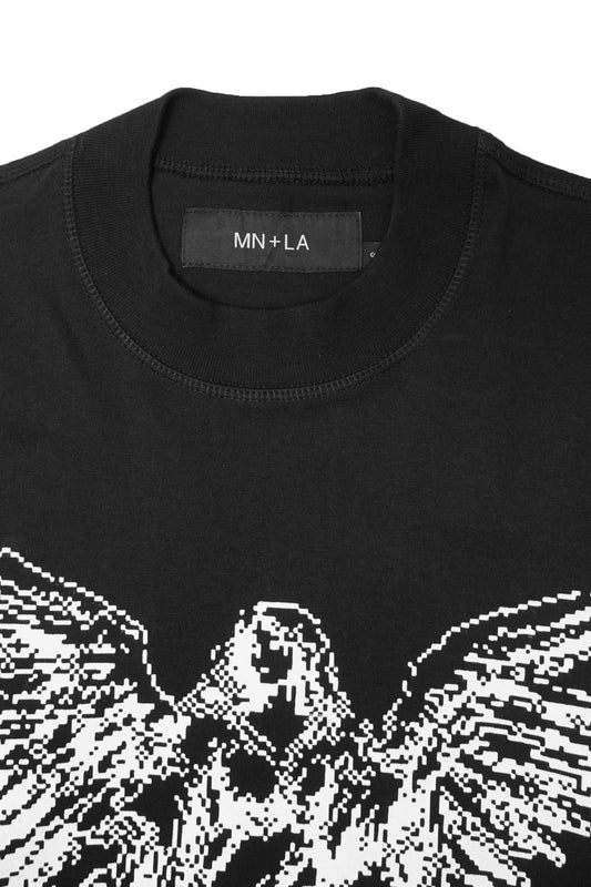 "DIGITAL ANGEL" TEE IN CAVIAR