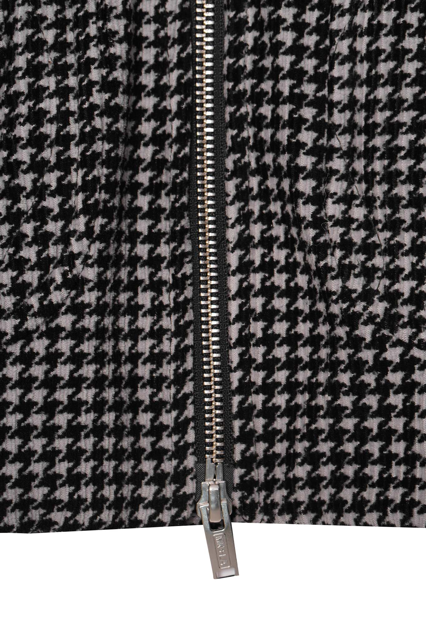 "FLOW" BOMBER JACKET IN HOUNDSTOOTH