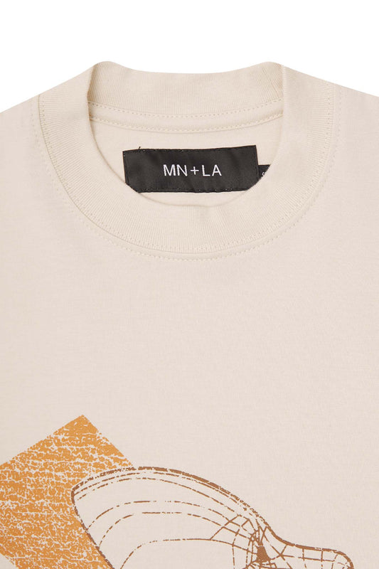 "HEADSPACE" TEE IN OAT