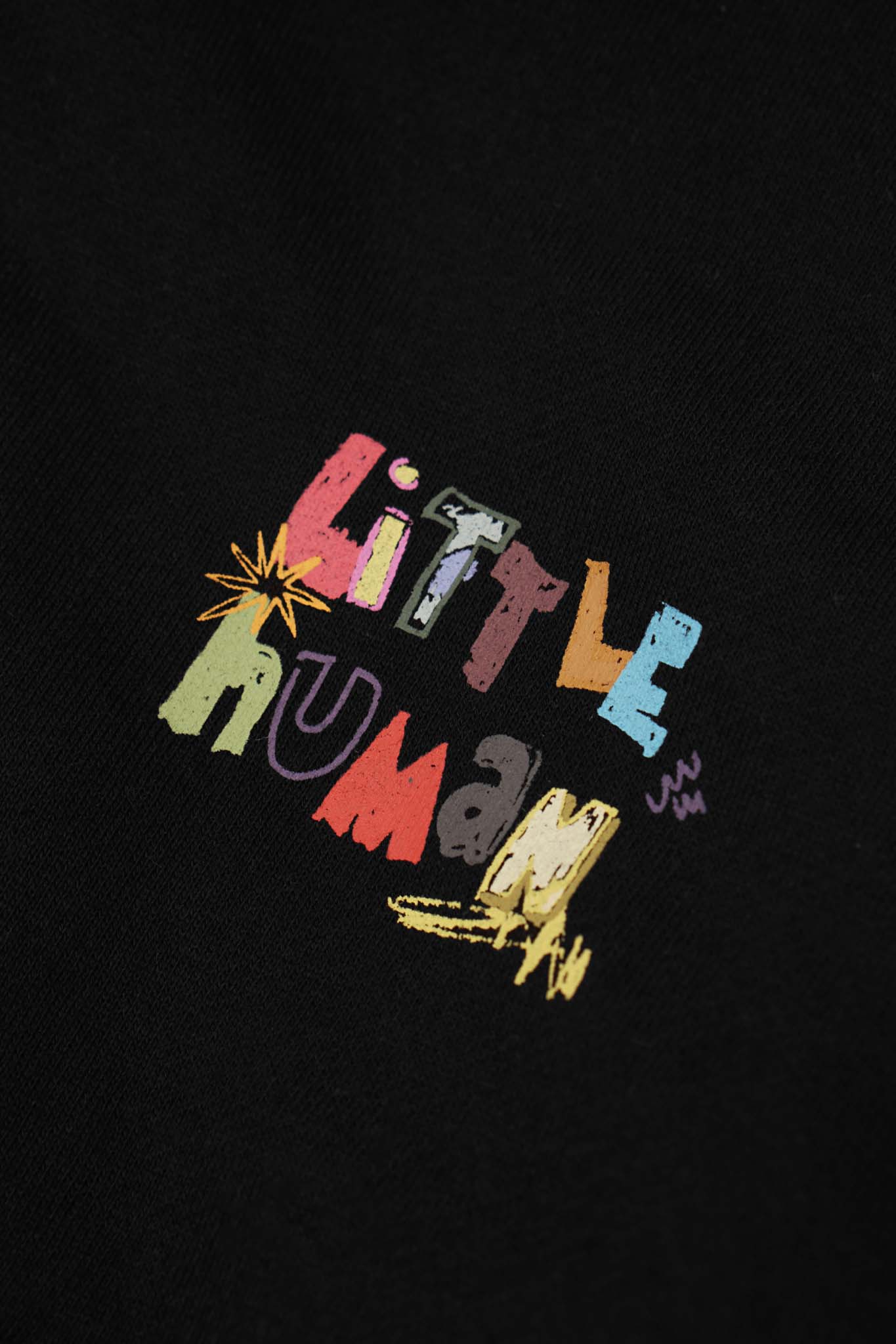 "CRAYONS" LITTLE HUMAN™ HOODIE IN ANTHRACITE
