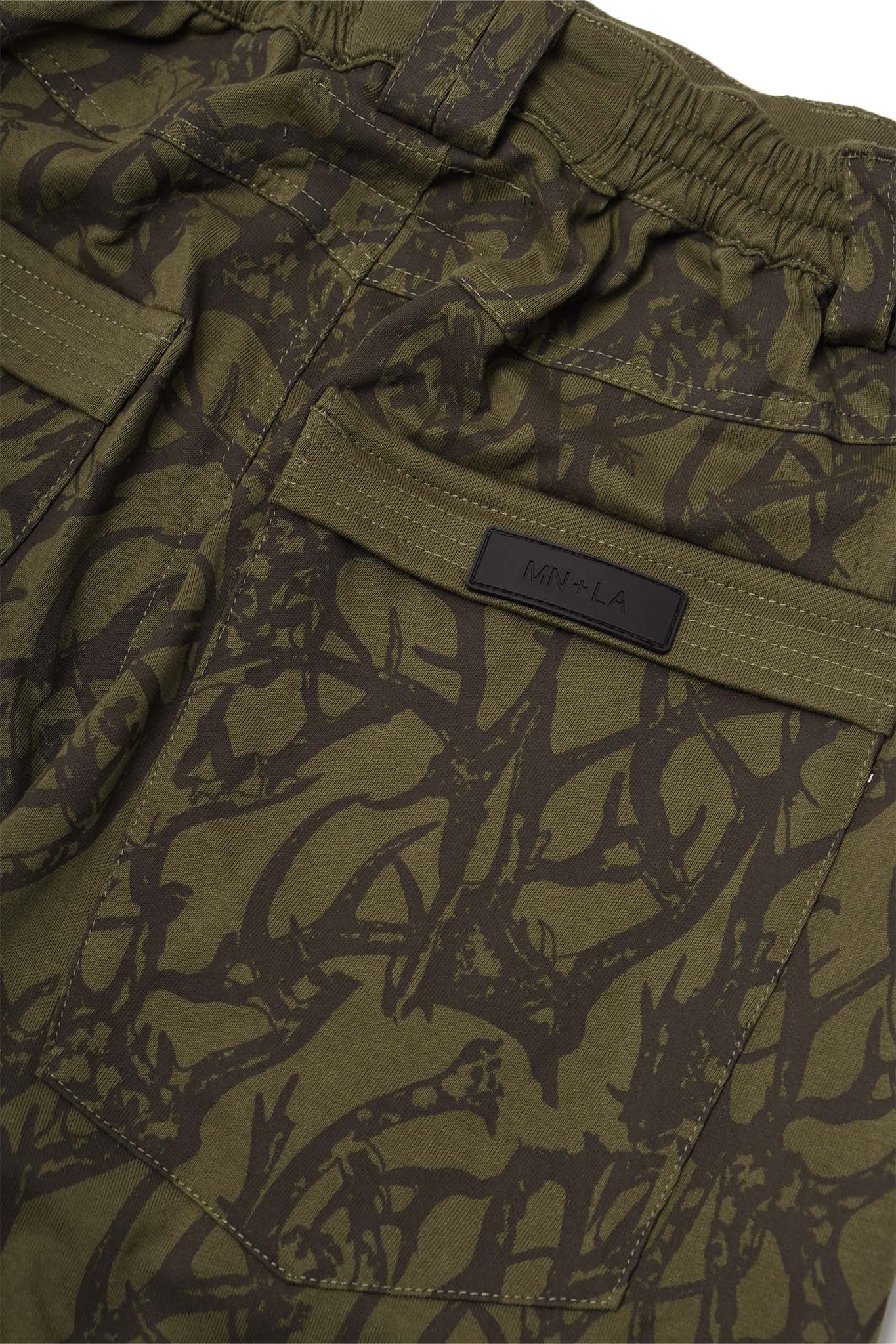 "VINES AND THORNS" OVERPOCKET PHAT PANTS IN OLIVE