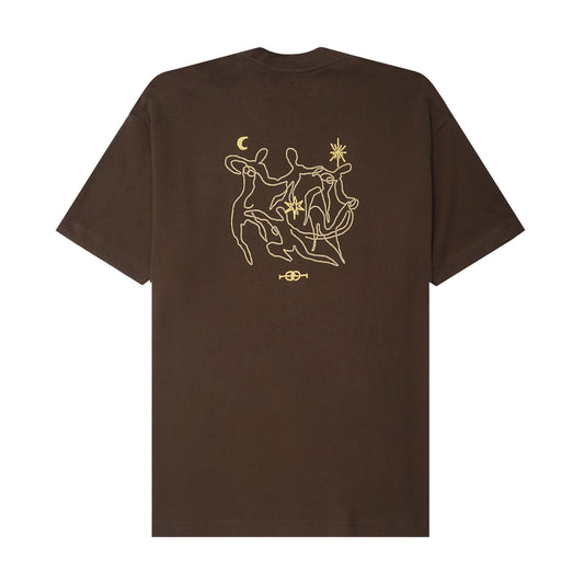 "ETERNAL RYTHM" ULTRA HEAVY TEE IN WOOD