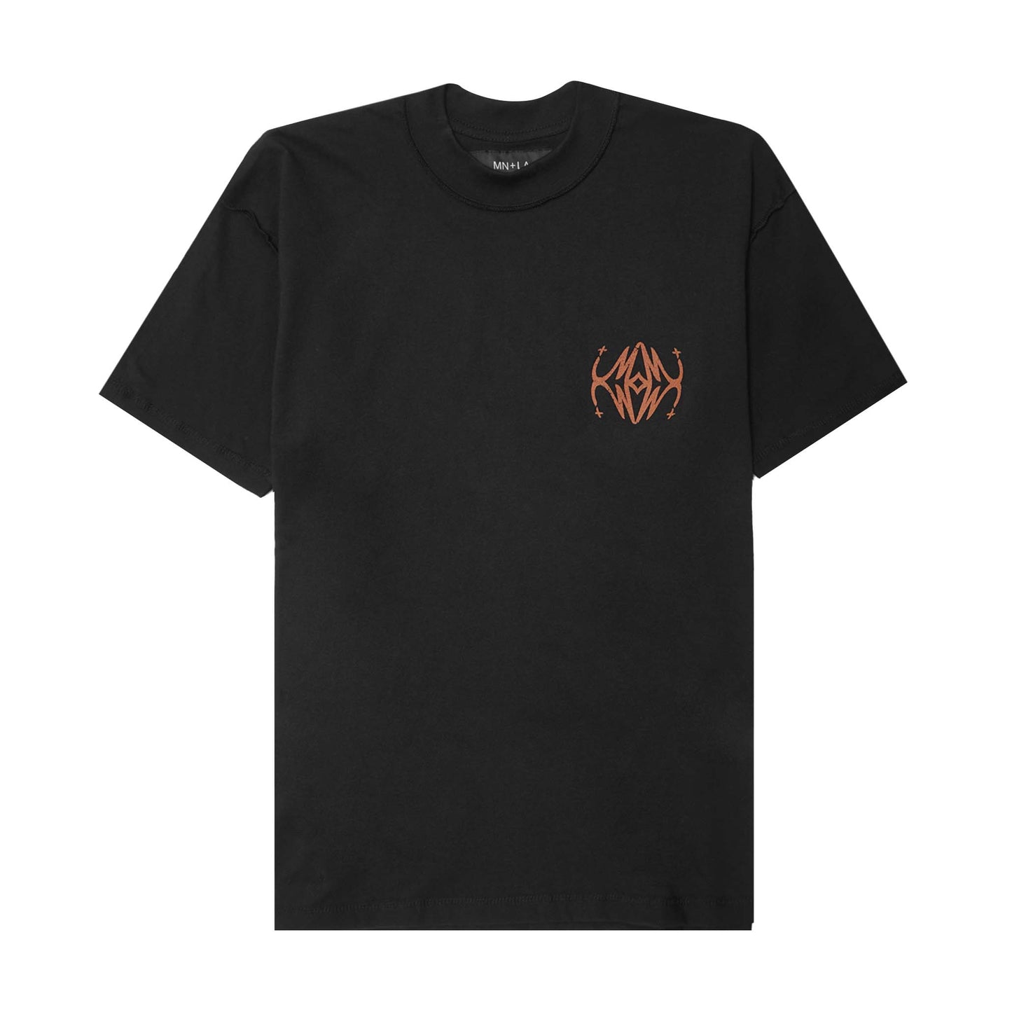 "COLLIDE" INSIDE OUT TOPSHELF TEE IN PERSIMMON
