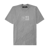 "KNUCKLEHEAD" TEE IN HEATHER GREY REFLECTIVE