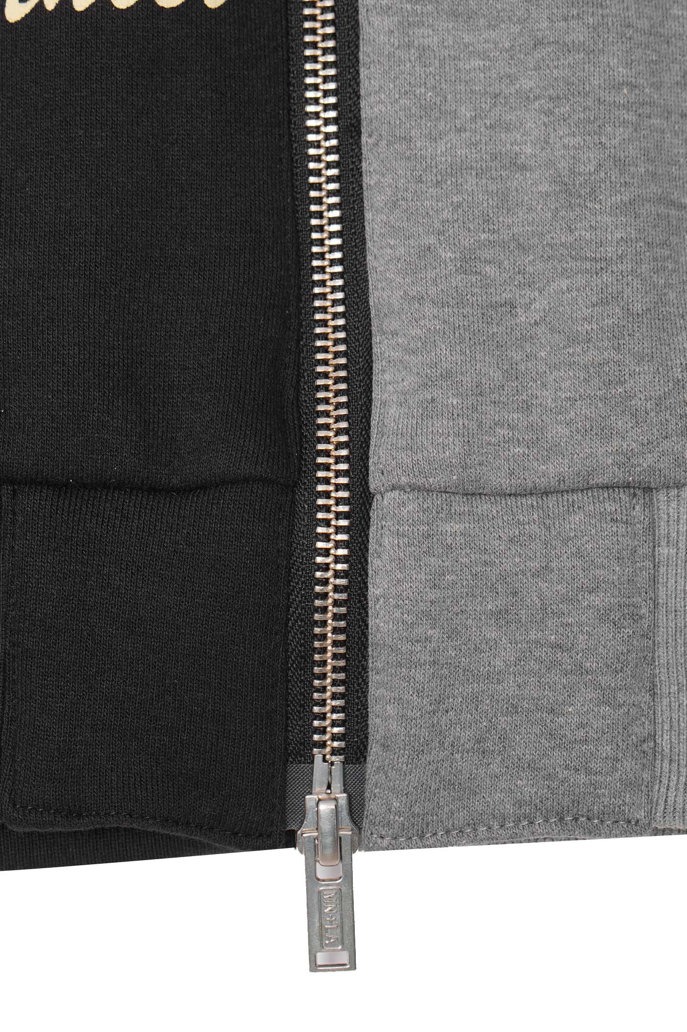 MN+LA™ SPLIT HOODIE IN ANTHRACITE/HEATHER GREY