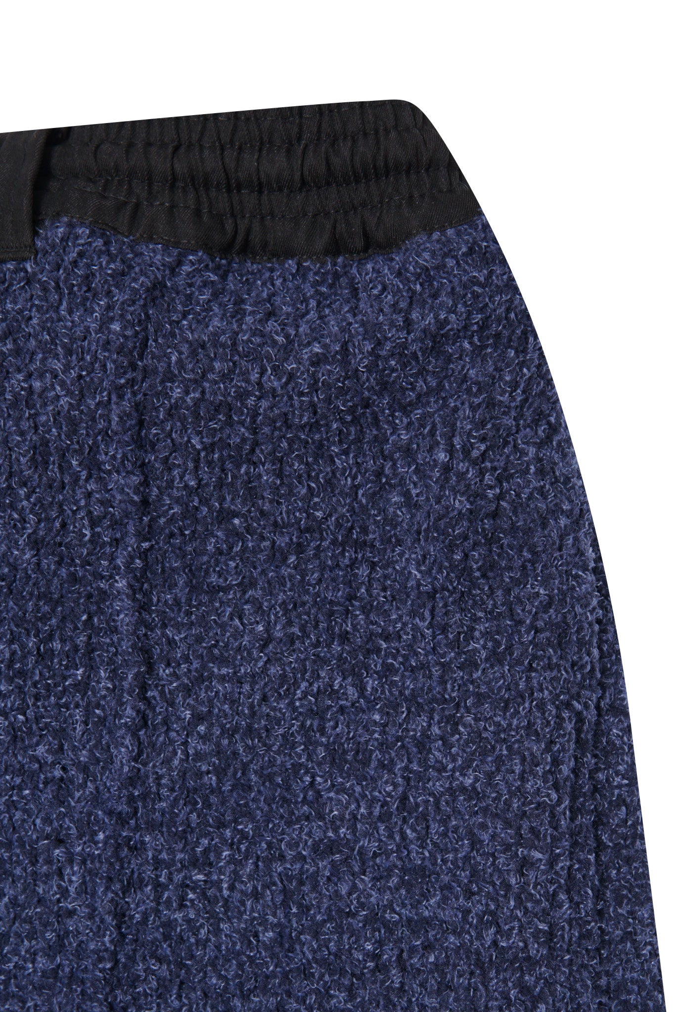 PLEATED ULTRA WIDE PANTS IN STEEL BLUE