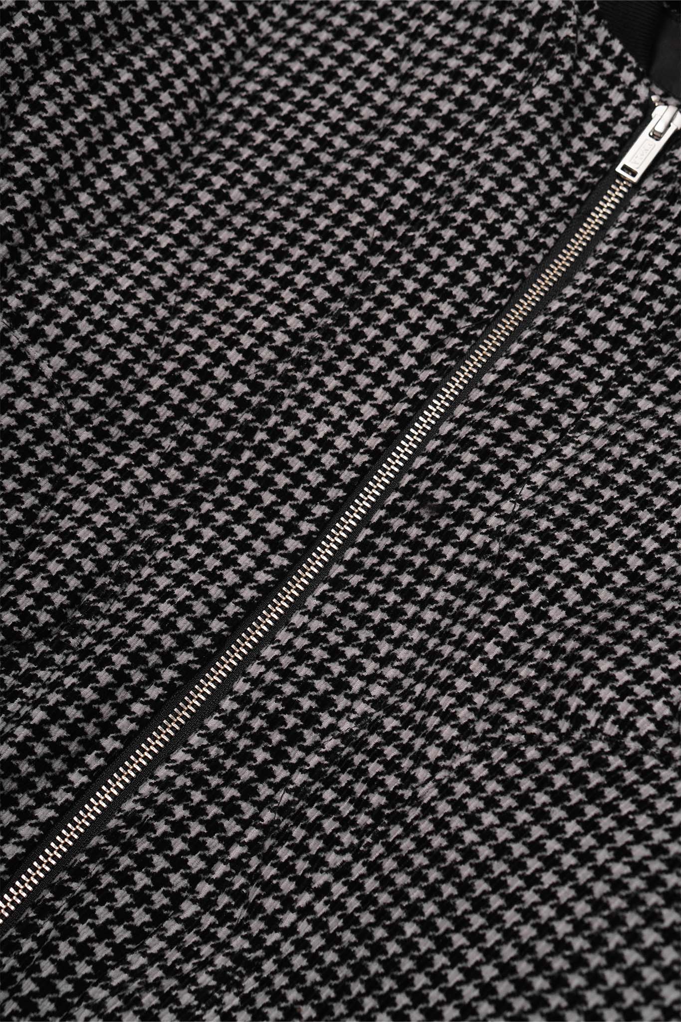 "FLOW" BOMBER JACKET IN HOUNDSTOOTH