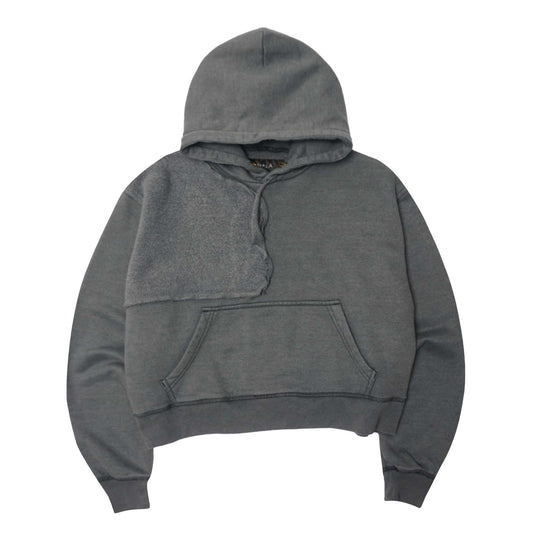 DECONSTRUCTED HOODIE IN CEMENT