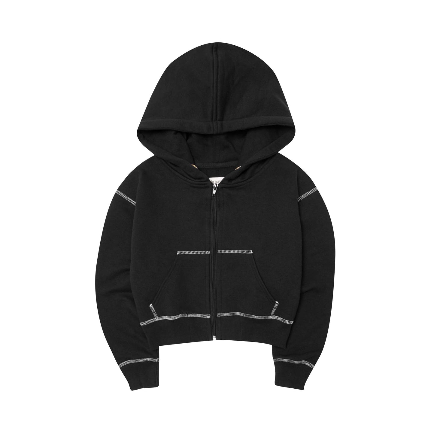 LITTLE HUMAN™ ZIP HOODIE IN ANTHRACITE