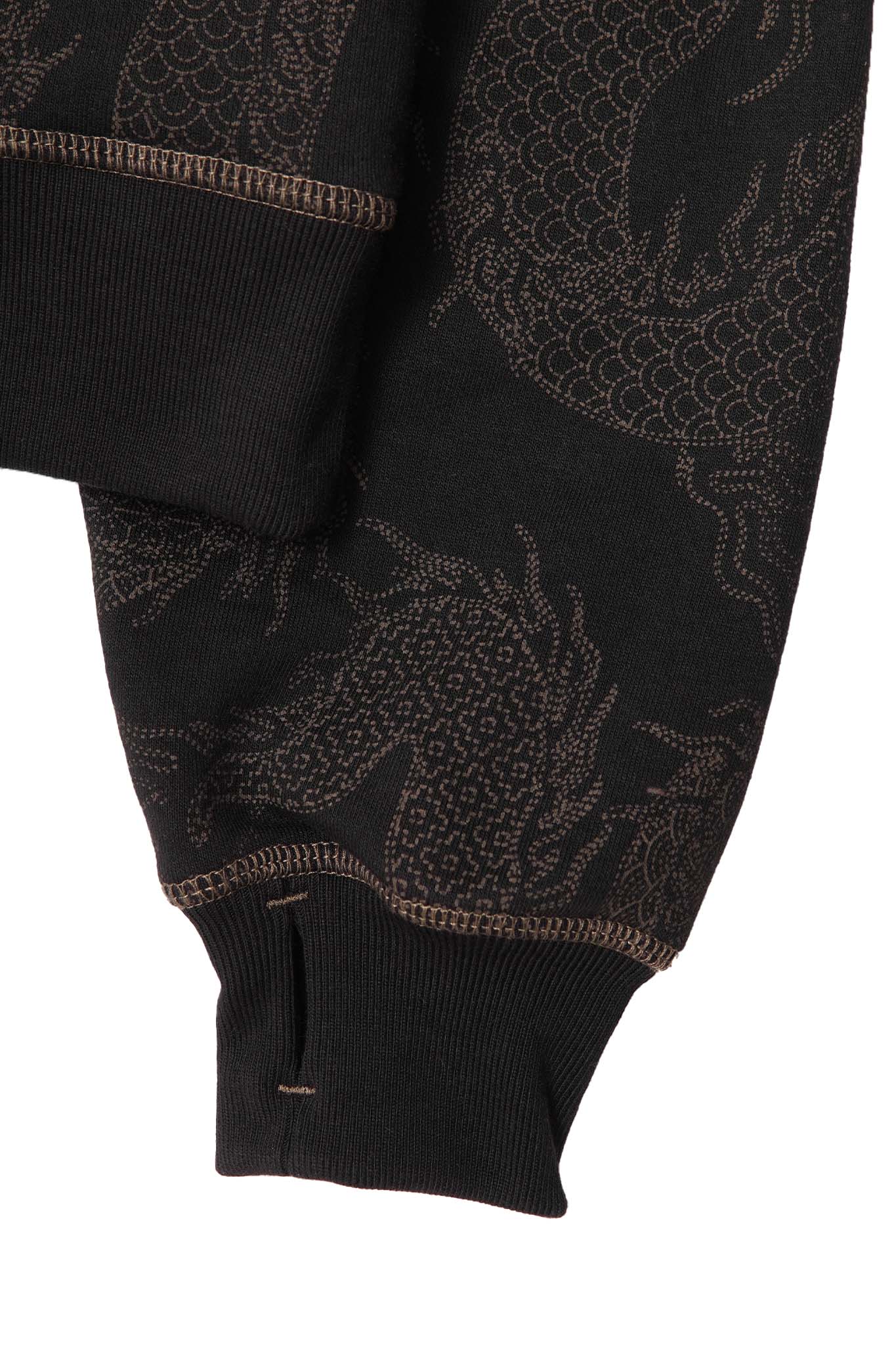 "YEAR OF THE DRAGON" HOODIE IN CAVIAR
