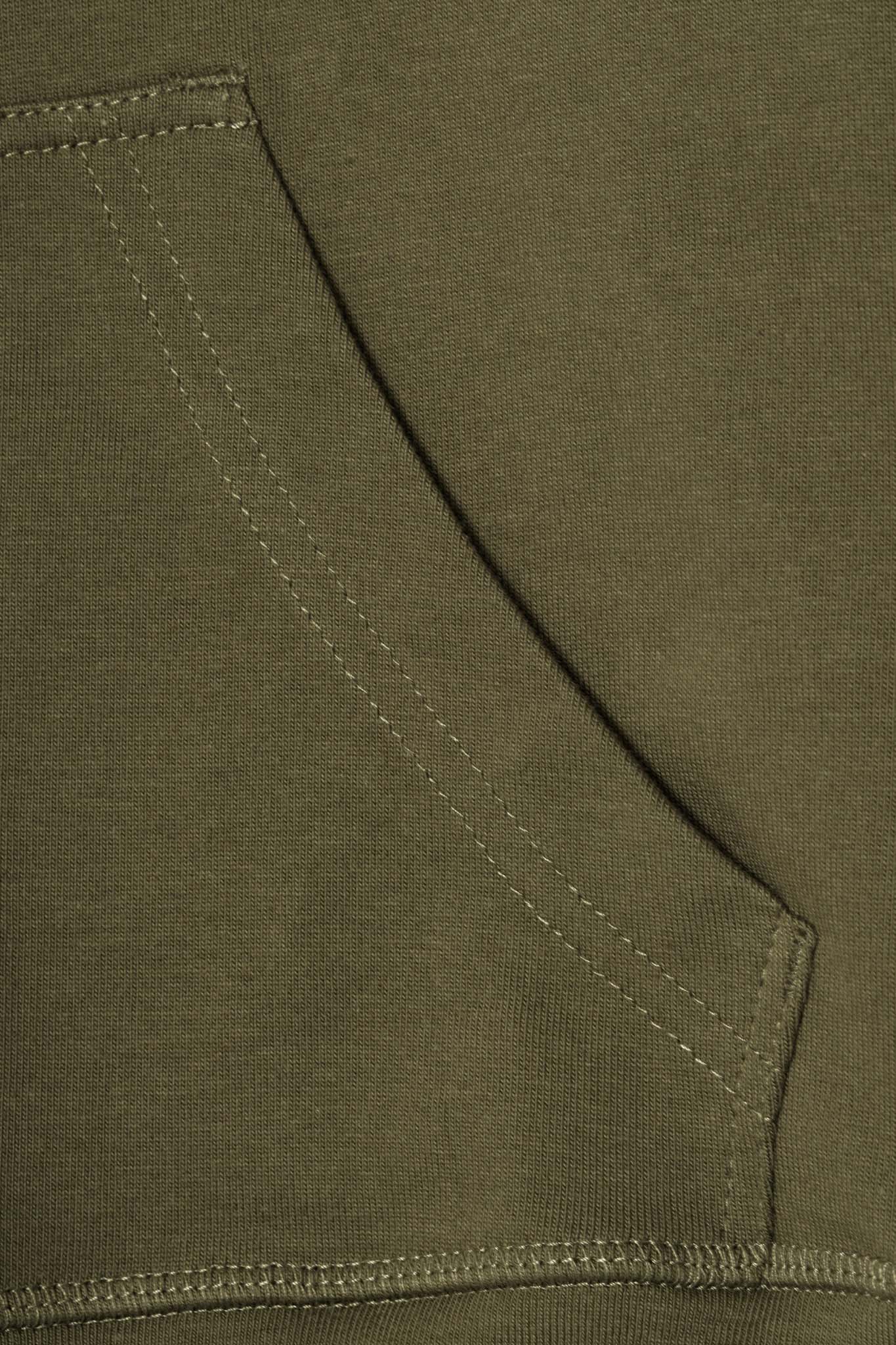 M'$ PAISLEY PATCHWORK MILITIA HOODIE IN OLIVE