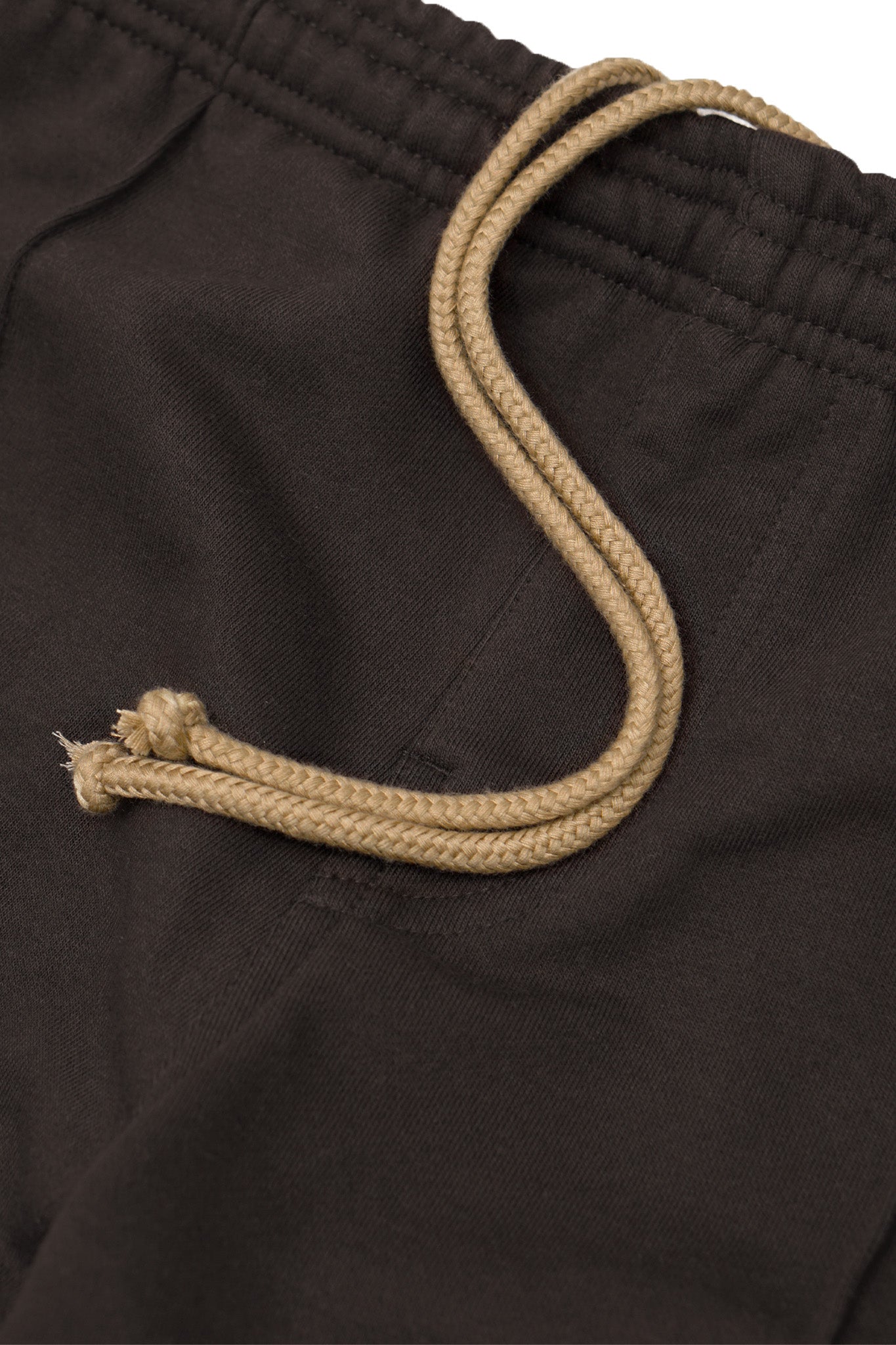 FRENCH TERRY PLEATED LOUNGE PANTS IN WOOD