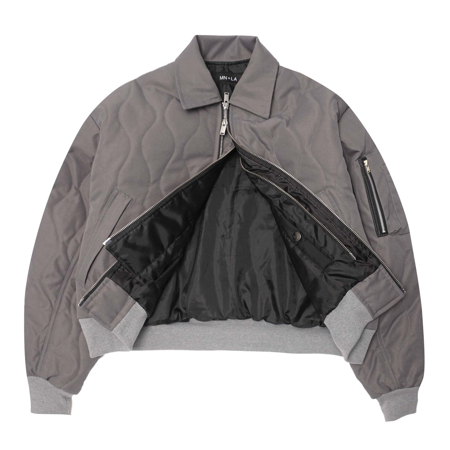 FLIGHT BOMBER JACKET IN NARDO GREY