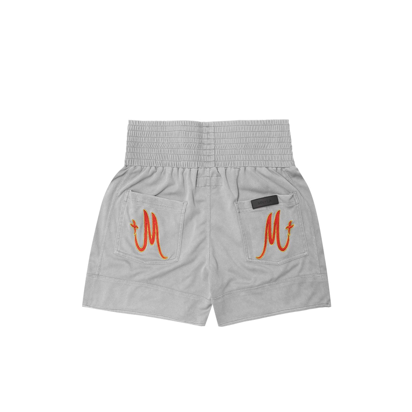 "BURNING STALLION" KNUCKLEHEAD MESH SHORTS V2 IN CEMENT