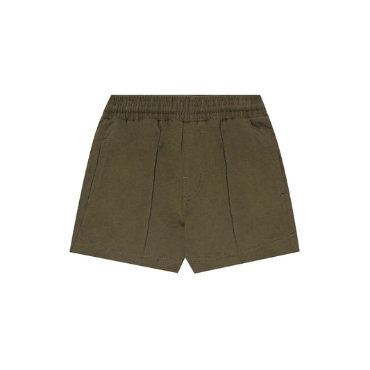 "PAINT SPLAT" LITTLE HUMAN™ PLEATED SHORTS IN OLIVE