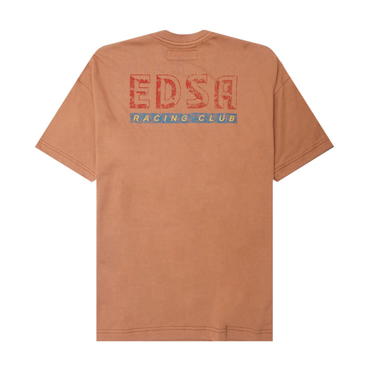 "EDSA RACING CLUB" TEE IN APRICOT