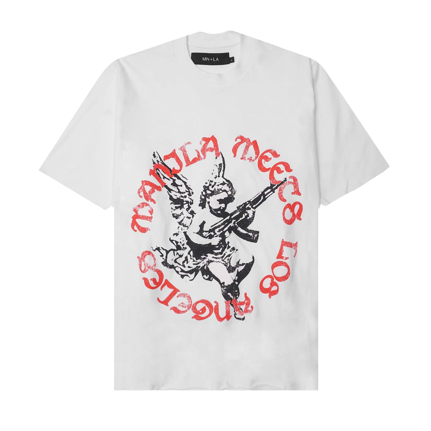 "WAR ANGEL" TEE IN WHITE