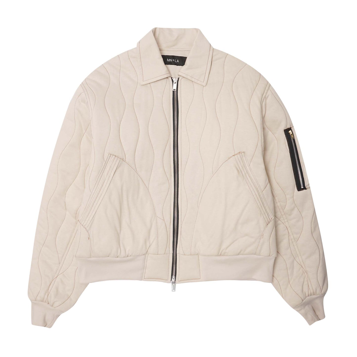 "FLOW" BOMBER JACKET IN CLOUD
