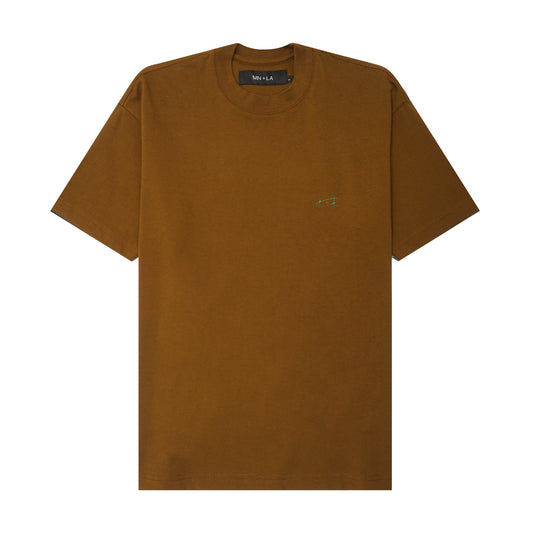 "COSMIC UNION" ULTRA HEAVY TEE IN RUST