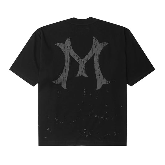 "HITTER" V3 MOCK NECK LITE TEE IN ANTHRACITE