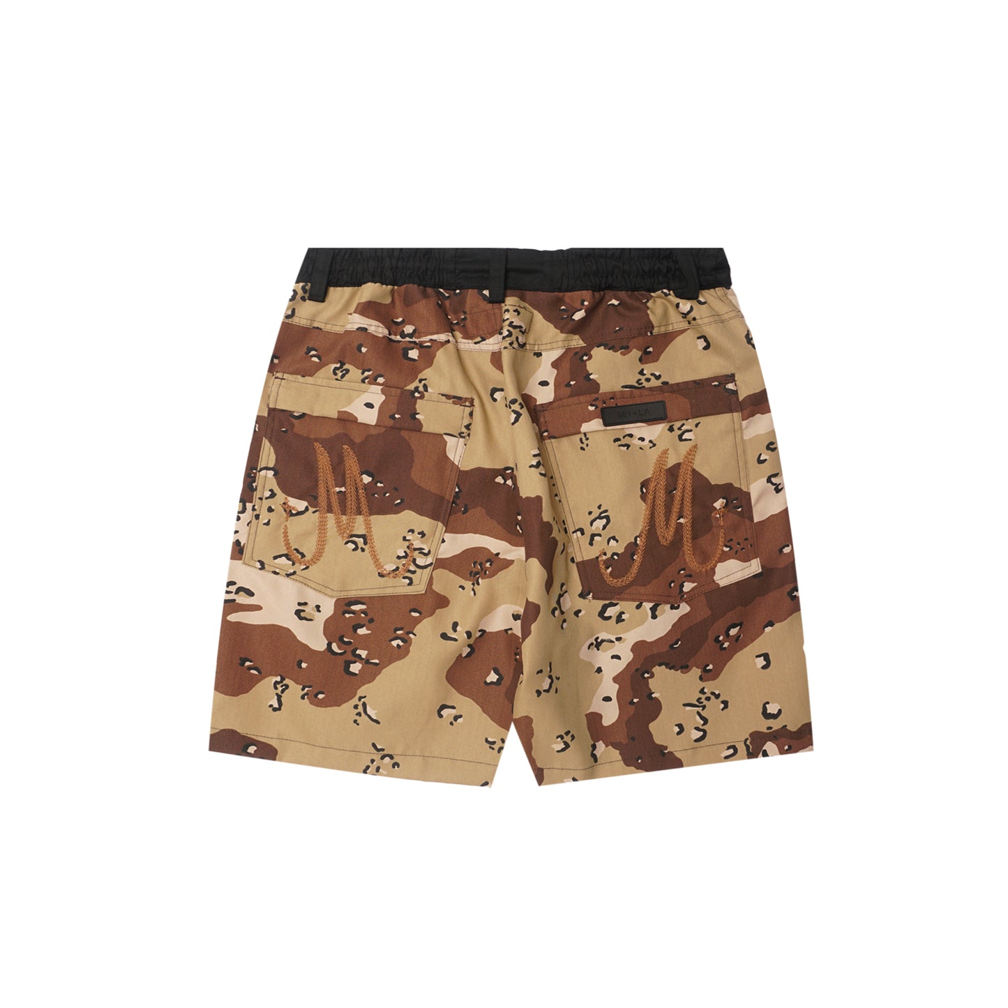 M+ DOUBLE KNEE PHAT SHORTS IN DESERT CAMO