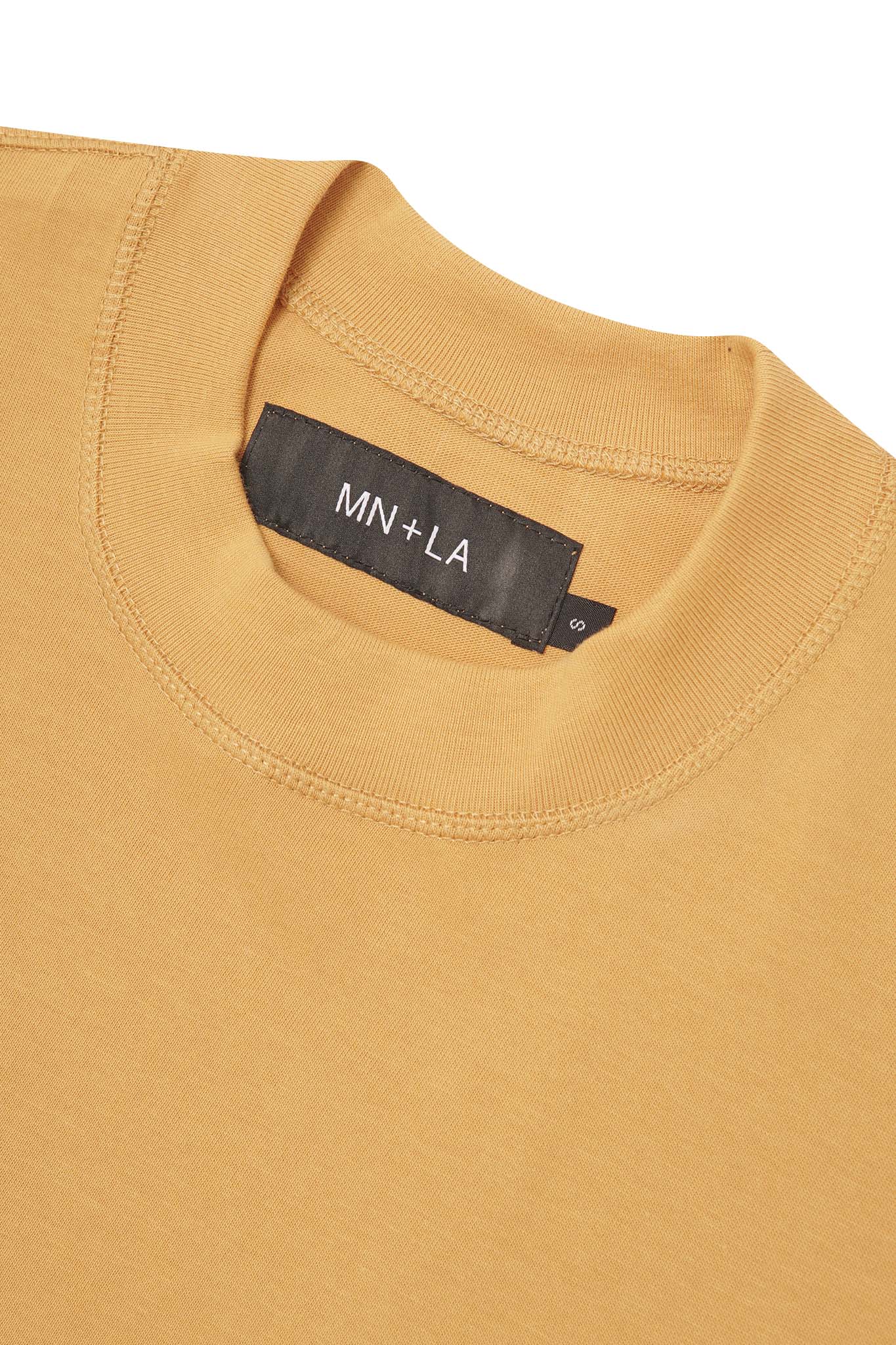 M'$ UNIVERSITY V2 TEE IN MUSTARD