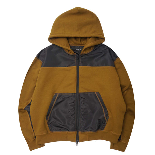 SHINOBI ZIP HOODIE IN RUST