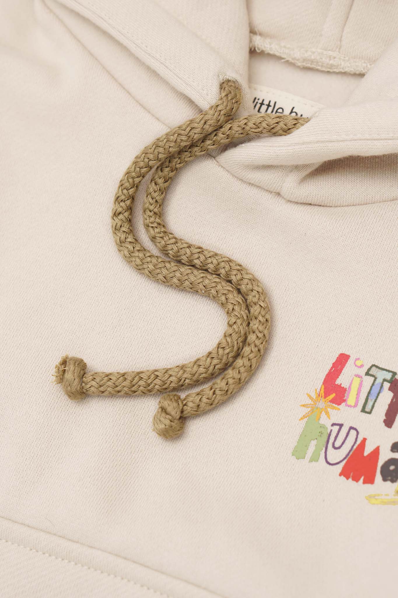 "CRAYONS" LITTLE HUMAN™ HOODIE IN OAT