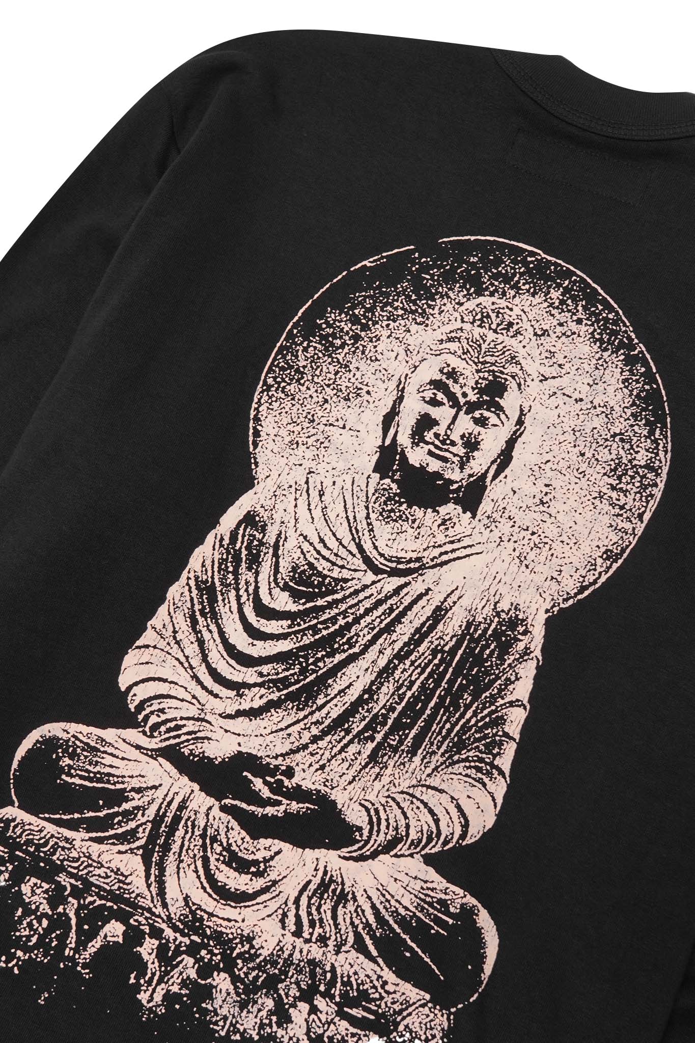 "THE ENLIGHTENED ONE" LONGSLEEVE TEE IN CAVIAR