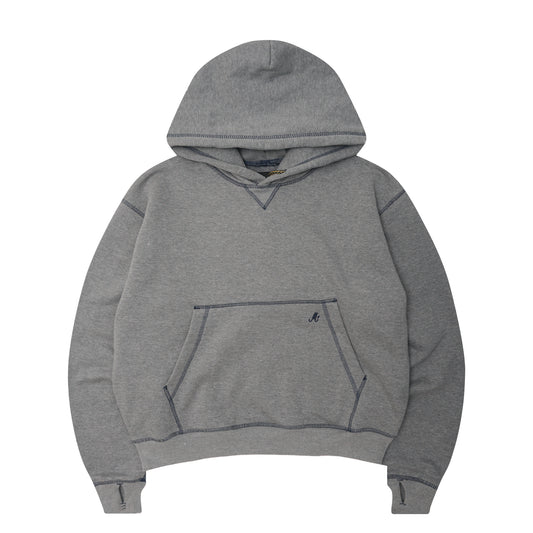 M+ EXO™ HOODIE IN HEATHER GREY/NAVY