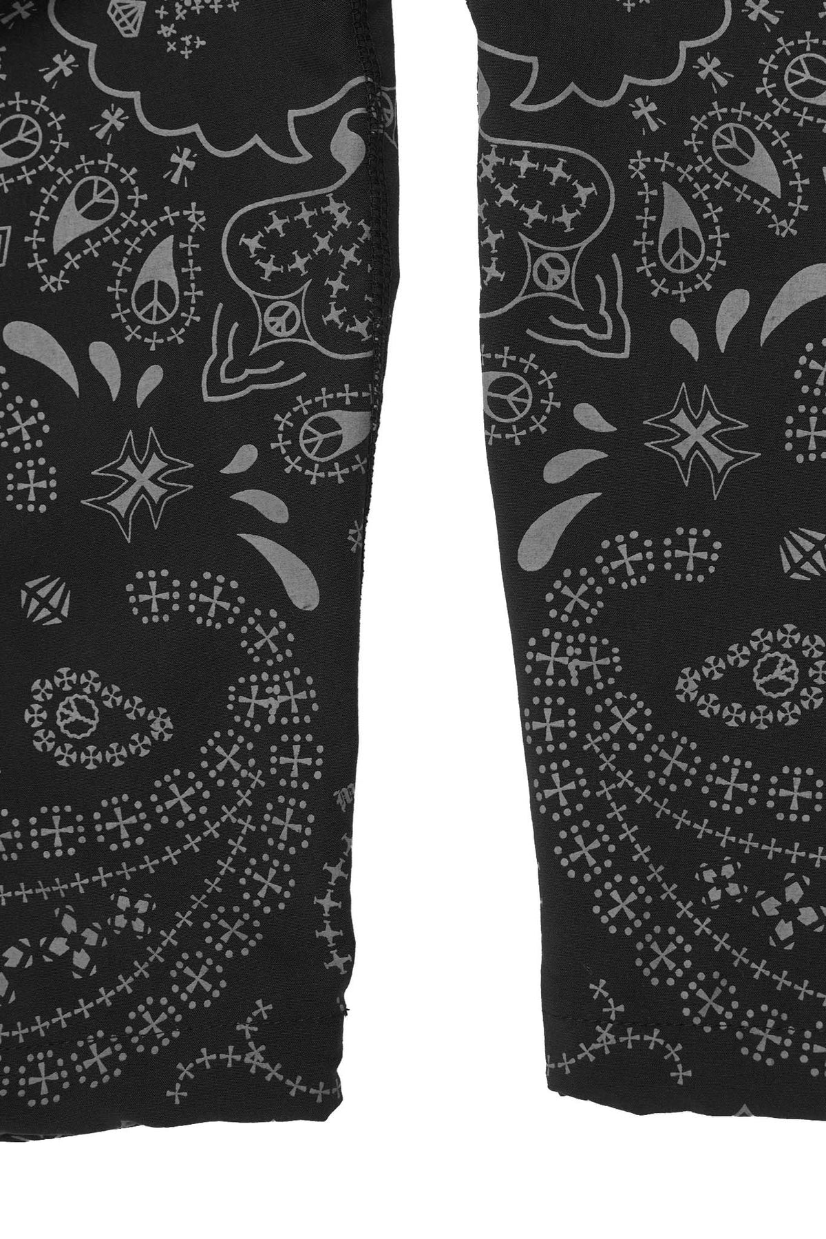 "PEACE PAISLEY" PHAT PANTS IN ONYX