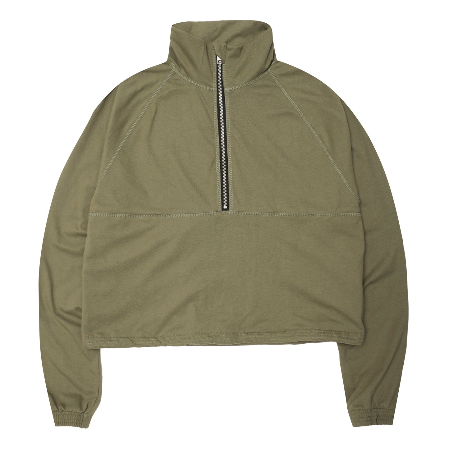 QUARTER ZIP L/S TEE V2 IN OLIVE
