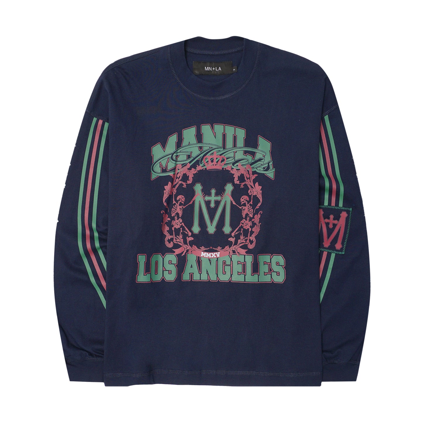 "FAST LANE" LONGSLEEVE TEE IN NAVY