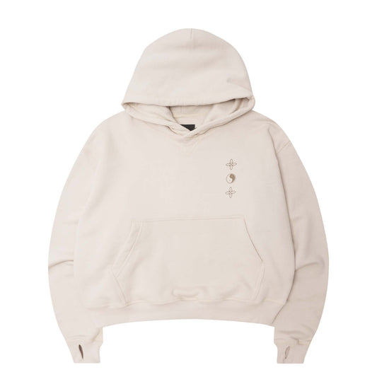 "BALANCE" HOODIE IN OAT