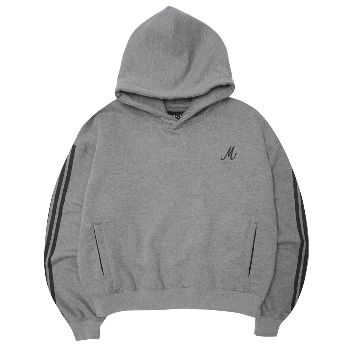M+ HOODIE IN HEATHER GREY