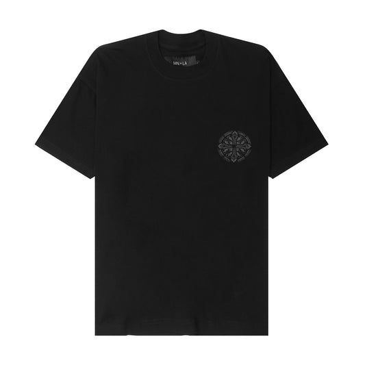 "IRON CROSS" TEE IN ANTHRACITE