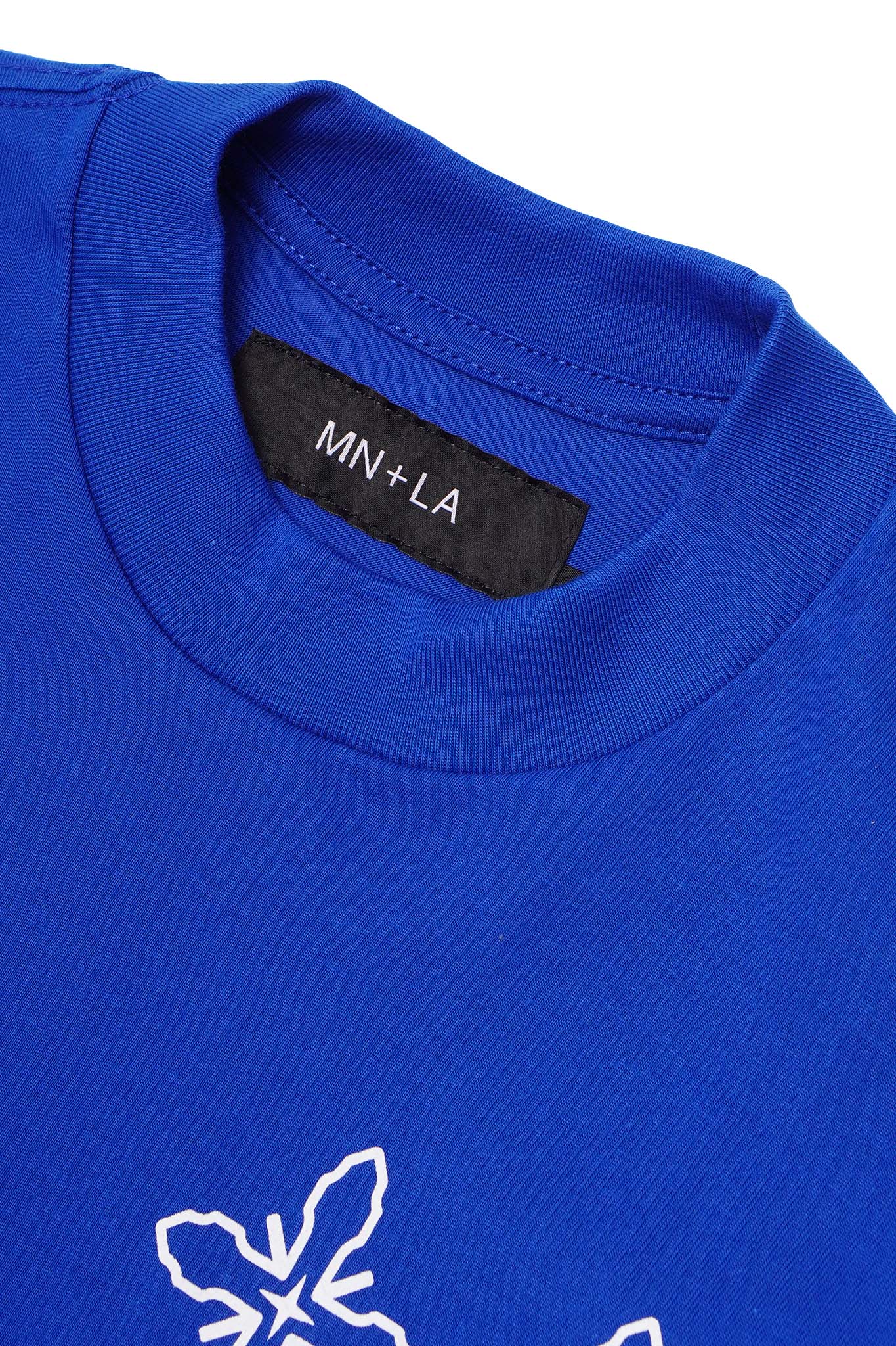 "TAKE NO SHIT, DO NO HARM" TEE IN ELECTRIC BLUE