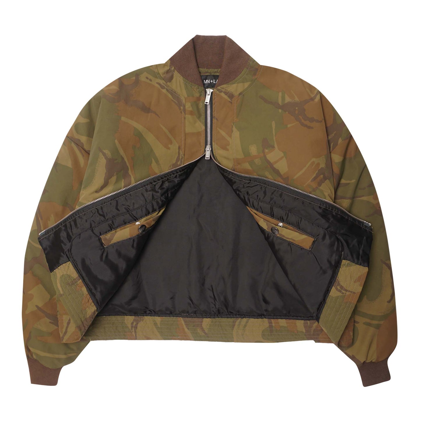 "FLOW" BOMBER JACKET IN JUNGLE CAMO