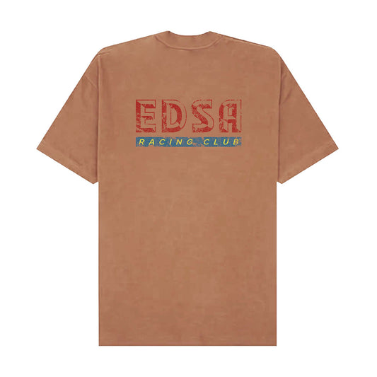 "EDSA RACING CLUB" TEE IN APRICOT