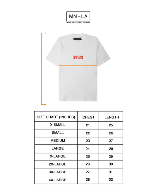 "CHOKE" RED ON WHITE