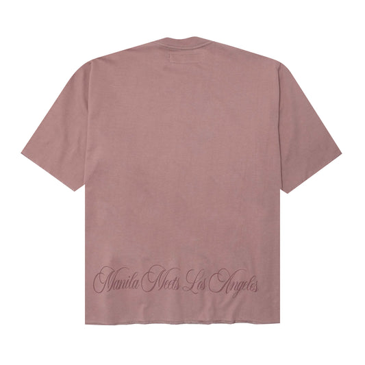 "CROWN OF THORNS" TEE IN MAUVE