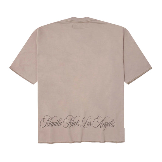 "CROWN OF THORNS" TEE IN TAN