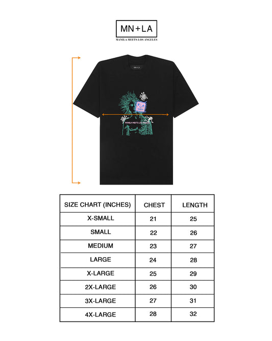 "DEAD INSIDE" TEE IN CAVIAR