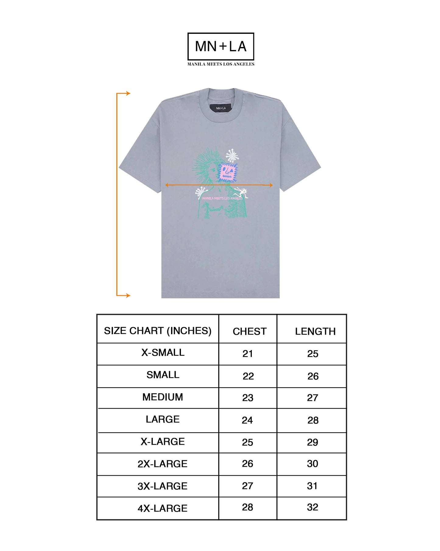 "DEAD INSIDE" TEE IN GLACIER