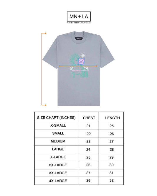 "DEAD INSIDE" TEE IN GLACIER